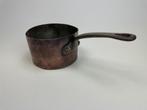 Antieke Franse koperen steelpan, Ophalen of Verzenden, Gebruikt, Overige materialen