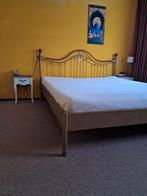 Extra lang bed met lattenbodems zonder matras 180-220, Ophalen, Gebruikt, Tweepersoons