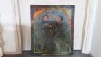 Leuke Schilderij Mooi schilderij, Hoogte 70 Breed 60, Ophalen, 50 tot 75 cm, Zo goed als nieuw, Schilderij