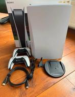 Ps5 disc version/ 2 controllers/ games, Spelcomputers en Games, Spelcomputers | Sony PlayStation 5, Ophalen of Verzenden, Zo goed als nieuw