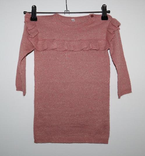 Lief roze glitter jurkje maat 80, Kinderen en Baby's, Babykleding | Maat 80, Zo goed als nieuw, Meisje, Jurkje of Rokje, Ophalen of Verzenden