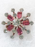 Oude Engelse Ster Broche, Heldere + Roze Rijnst. GRATIS Verz, Verzenden, Overige materialen, Broche