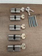 5x Cilinders 30/30 - DOM SKG**, Doe-het-zelf en Verbouw, Hang- en Sluitwerk, Ophalen, Zo goed als nieuw, Koper of Messing, Slot
