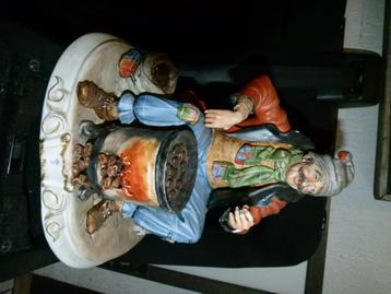 Capodimonte Zanella beeld porcelein (kastanjes roosteren) beschikbaar voor biedingen