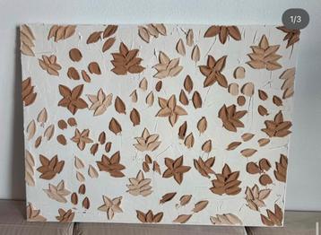 Abstract Schilderij - Brushed by Sogand (80x60) beschikbaar voor biedingen