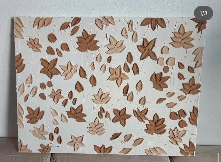 Abstract Schilderij - Brushed by Sogand (80x60), Antiek en Kunst, Kunst | Schilderijen | Klassiek, Ophalen of Verzenden