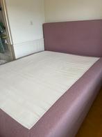 Bed met Boxspring Dunvik 1,6x2m Oud Rose + topper, Ophalen, Tweepersoons, Zo goed als nieuw, 160 cm