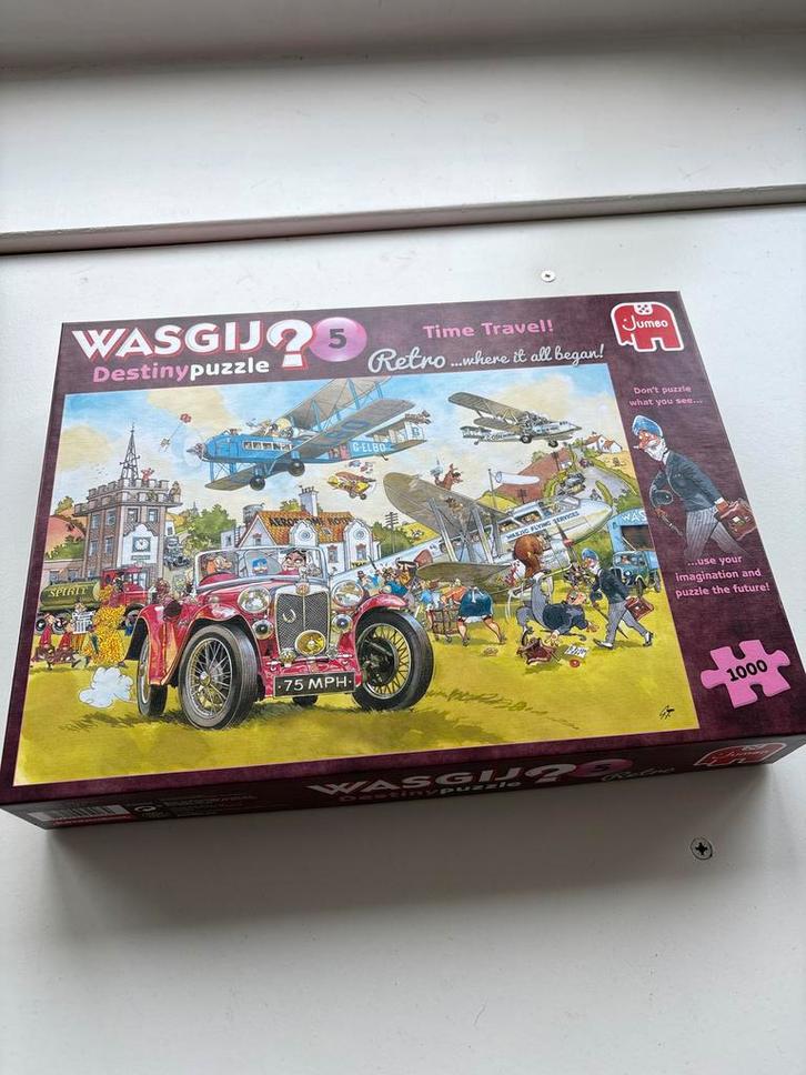 Wasgij Destiny 5 Retro Puzzel - 1000 stukjes, Hobby en Vrije tijd, Denksport en Puzzels, Zo goed als nieuw, Legpuzzel, 500 t/m 1500 stukjes