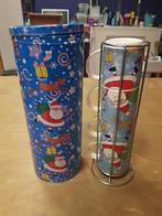 Blik met 4 kerstmokken, Ophalen, Zo goed als nieuw