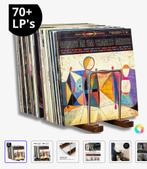 LP Rek - Walnoten Hout & Staal, Huis en Inrichting, Woonaccessoires | Cd- en Dvd-rekken, 7021br, Serohome@live.nl, 75 tot 150 discs