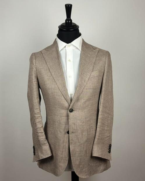 Linnen Suitsupply blazer 46, Kleding | Heren, Kostuums en Colberts, Zo goed als nieuw, Maat 46 (S) of kleiner, Beige, Ophalen of Verzenden