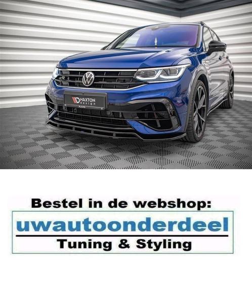 Maxton Design Spoiler Splitter Geschikt Voor Tiguan R Line F, Auto diversen, Tuning en Styling, Verzenden