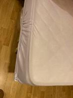 1 persoons bed stalen frame met latten en matras, Huis en Inrichting, Slaapkamer | Matrassen en Bedbodems, Ophalen, 90 cm, Eenpersoons