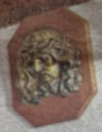 Vintage Jezus Christus, op te hangen religeus item, hout, Ophalen of Verzenden