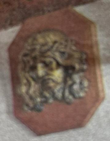 Vintage Jezus Christus, op te hangen religeus item, hout beschikbaar voor biedingen