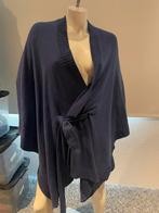 Replay poncho met wol en cashmere maat 38 met riem., Kleding | Dames, Maat 38/40 (M), Blauw, Replay, Ophalen of Verzenden