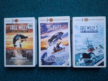 Free Willy, videofilms, drie delen. beschikbaar voor biedingen