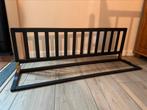 Stevig houten bedhek zwart - zo goed als nieuw!, Ophalen, Zo goed als nieuw, Minder dan 140 cm, Minder dan 70 cm
