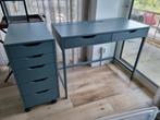 Ikea ALEX bureau en ladeblok op wieltjes, Huis en Inrichting, Bureaus, Ophalen, Gebruikt