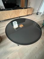 Salontafel -88 cm- glas en marmer look - €100, Ophalen, 50 tot 100 cm, Minder dan 50 cm, Glas