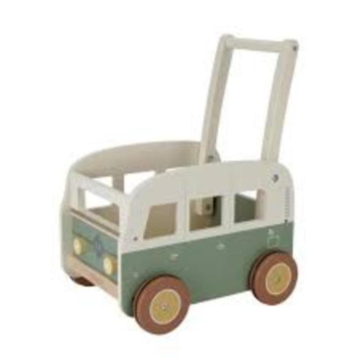 Vintage loopwagen Little Dutch - groen, Kinderen en Baby's, Speelgoed | Houten speelgoed, Nieuw, Duw- of Trekspeelgoed, Verzenden