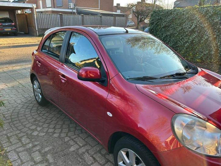 Nissan Micra 1.2 72KW 5DR 2012 Rood, Auto's, Nissan, Particulier, Micra, Airbags, Airconditioning, Bluetooth, Boordcomputer, Climate control