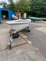 Terhi 440 met Yamaha 4pk + Trailer, Watersport en Boten, Motorboten en Motorjachten, Ophalen, Zo goed als nieuw, Buitenboordmotor