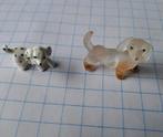 2 miniatuur beeldjes honden teckel, Ophalen of Verzenden, Zo goed als nieuw, Dier