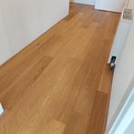 eiken lamel parketvloer 55 m2 + plint zelf uithalen in Assen, Gebruikt, 10 m² of meer, 10 tot 30 cm, Hout