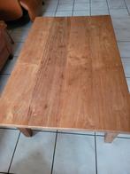 Teak salon tafel met twee lade, Huis en Inrichting, Ophalen, Rechthoekig, 100 tot 150 cm, 50 tot 100 cm