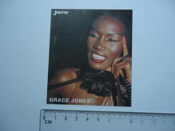 sticker oud GRACE JONES pop icoon model james bond film  beschikbaar voor biedingen