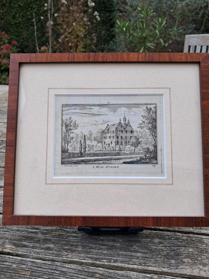 Ets van Huis Oudaen, Breukelen, Antiek en Kunst, Kunst | Etsen en Gravures, Ophalen of Verzenden