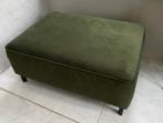 Hocker, groen fluweel, Huis en Inrichting, Zo goed als nieuw, Stof, Rechthoekig, 50 tot 75 cm