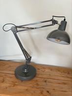 Grijze tafellamp, Huis en Inrichting, Lampen | Tafellampen, Ophalen, Zo goed als nieuw, Minder dan 50 cm