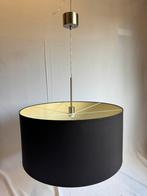 Ikea Hanglamp 70cm Rond Stof zwart beige, Ophalen, Gebruikt, 25 tot 50 cm, Beige