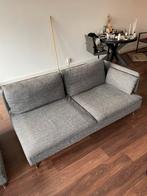 Grijze Stoffen Bank - 3-zits, Huis en Inrichting, Ophalen, Driepersoons, 75 tot 100 cm, Zo goed als nieuw