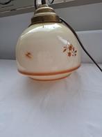 vintage glazen hanglamp, Huis en Inrichting, Lampen | Hanglampen, Ophalen of Verzenden, Gebruikt, Glas, Minder dan 50 cm