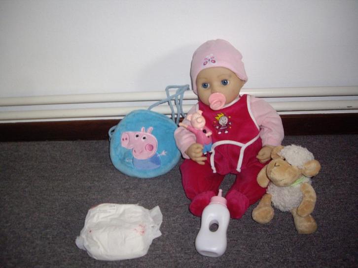 baby anabel interactief met acc, Kinderen en Baby's, Speelgoed | Poppen, Gebruikt, Babypop, Ophalen of Verzenden
