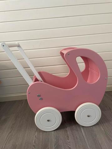 Leuke Kinderpoppenwagen - Roze beschikbaar voor biedingen