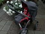 Kinderwagen maxi-cosi zwart/rood, Kinderen en Baby's, Kinderwagens en Combinaties, Verstelbare duwstang, Ophalen of Verzenden