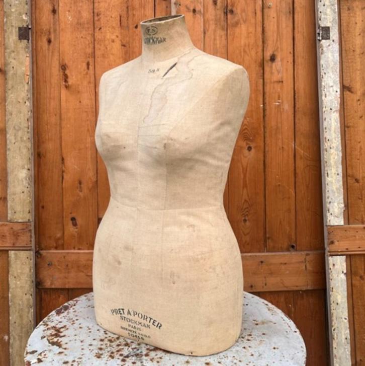 Paspop buste Stockman Paris Siegel creme origineel, Hobby en Vrije tijd, Naaien en Fournituren, Gebruikt, Paspop, Ophalen of Verzenden
