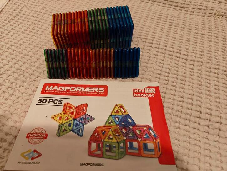 Magformers Set - 50 Stuks, Kinderen en Baby's, Speelgoed | Bouwstenen, Gebruikt, Overige merken, Ophalen of Verzenden