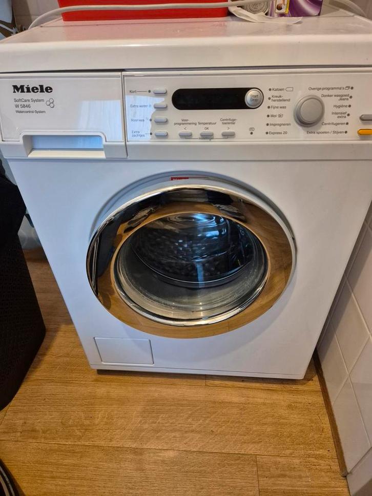 Miele W5846 Wasmachine - Topkwaliteit!, Witgoed en Apparatuur, Wasmachines, Gebruikt, Voorlader, 6 tot 8 kg, 85 tot 90 cm, 1200 tot 1600 toeren