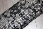 gewatteerd / quilt stof - 100%polyester zwart zilver #3748, Hobby en Vrije tijd, Stoffen en Lappen, 200 cm of meer, Nieuw, Polyester