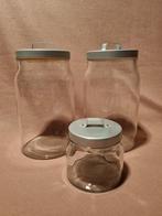Glazen potten set 3x [Z.S.M. OPHALEN], Huis en Inrichting, Keuken | Potten en Pannen, Glas, Pot, Bus of Blik, Ophalen of Verzenden