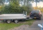 Nette saris plateau aanhanger 330x170 2700kg met loofrekken, Ophalen, Zo goed als nieuw