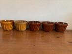 Aardewerk puddingvormpjes West Germany, Gebruikt, Overige typen, Ophalen of Verzenden, Overige stijlen