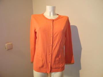 Marccain vest stretch stof koraal tint zakjes knoopjes N4 40 beschikbaar voor biedingen