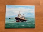Schilderij viskotter TX-1, Ophalen