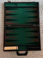 Vintage klassiek ingelegde backgammon in koffer zgan spel, Ophalen of Verzenden, Zo goed als nieuw